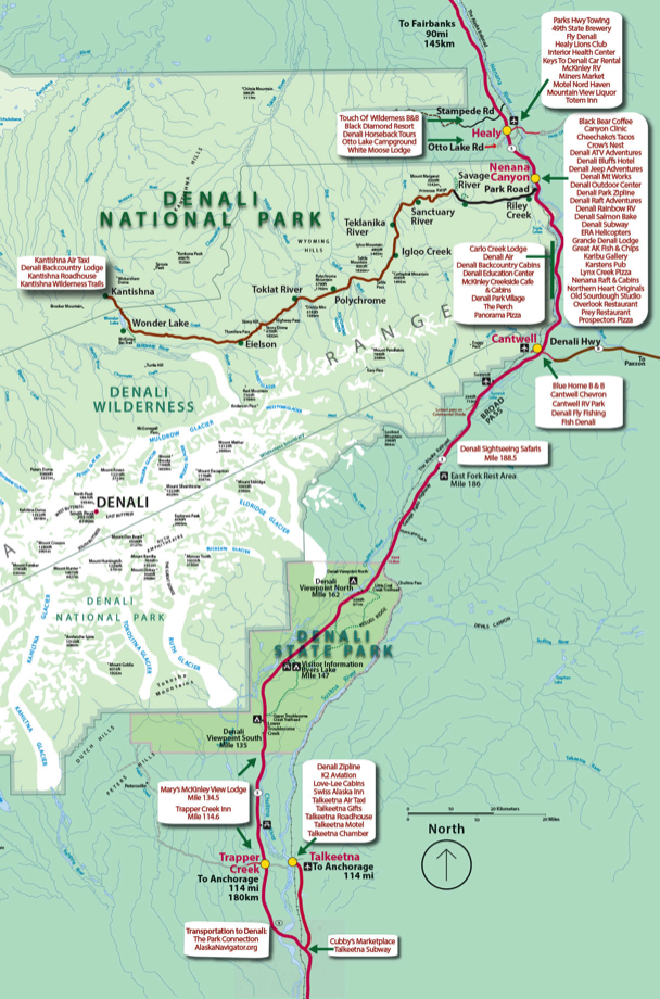 DENALI TOWNS & BUSINESSES